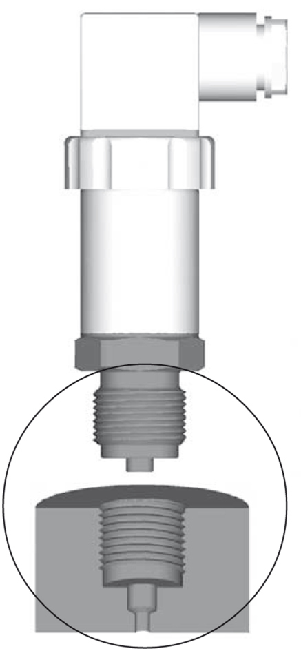 KSB Einschweissstutzen G 1/2 B für Druckmessumformer S-10 und S-11