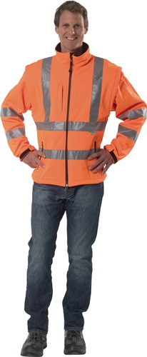 Warnschutz-Softshelljacke Gr.M orange PR EVENT Warnschutz-Softshelljacke Gr.M orange PR EVENT