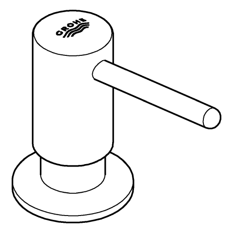 GROHE Seifenspender Contemporary 40536 Vorratsbehälter 0,4 l supersteel
