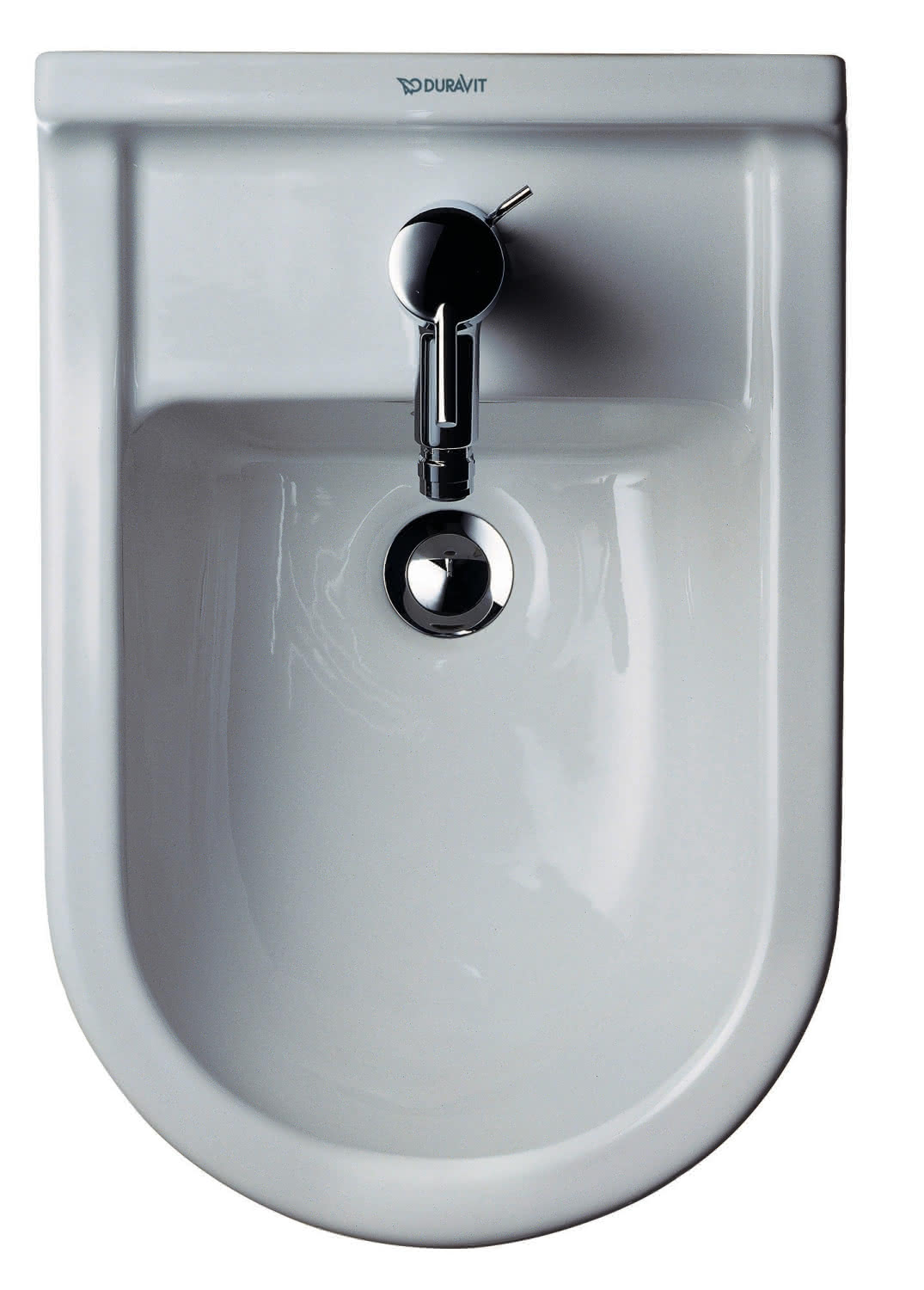 DU Stand-Bidet Starck 3 560 mm mit ÜL, mit HLB, 1 HL, weiß