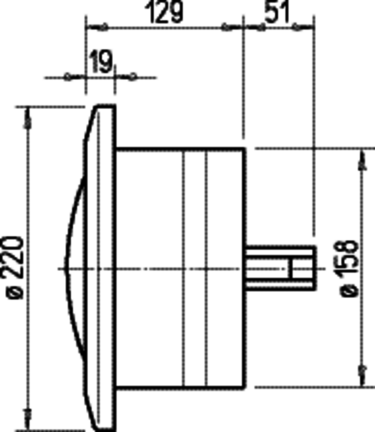 Helios BTK 160 Brandschutz-Tellerventilklappe