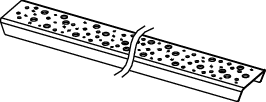 TECEdrainline Designrost "drops", Edelstahl poliert, 700 mm