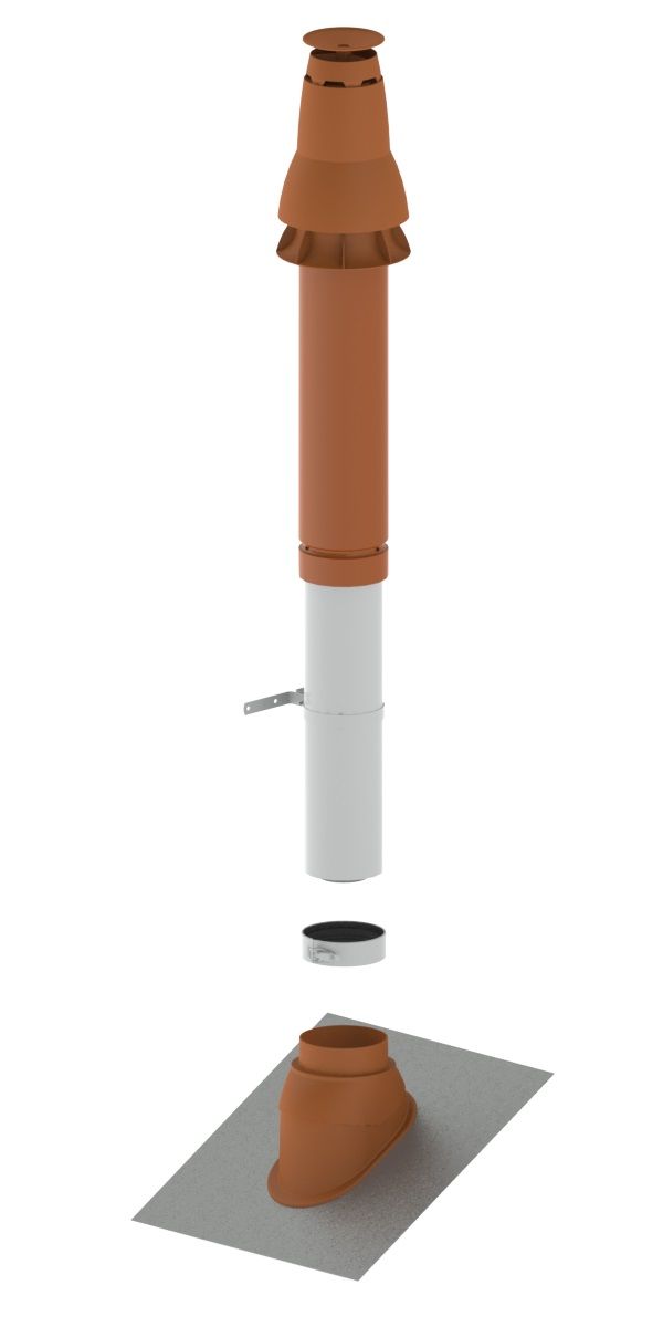 Remeha Grundbausatz RUD2, DN 80/125, anthr. Grundbausatz RUD2, DN 80/125, anthr.