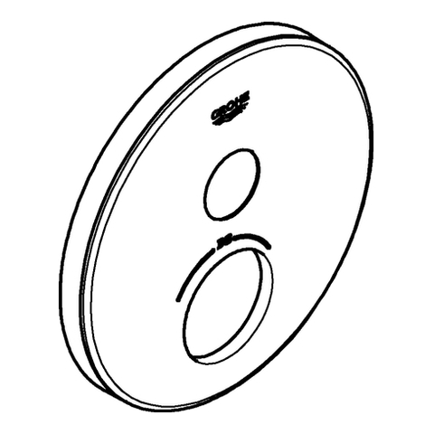 GROHE Rosette 49031 rund für SmartControl moon white