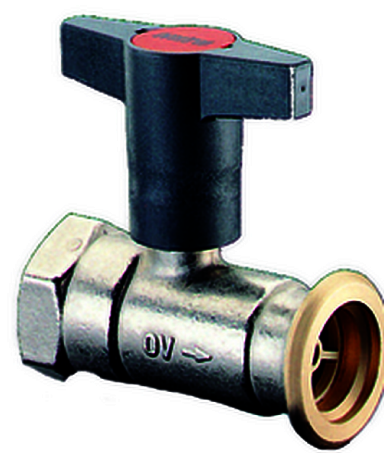 OVENTROP-Pumpenkugelhahn "Optibal P" ohne Sperrventil, DN32,1 1/4 x G 2", Ms
