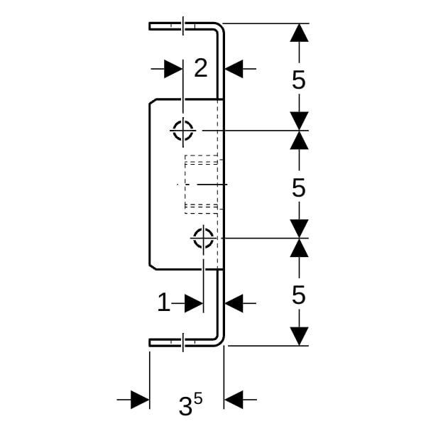 Geberit GIS Rohrhalter für Fixpunkt