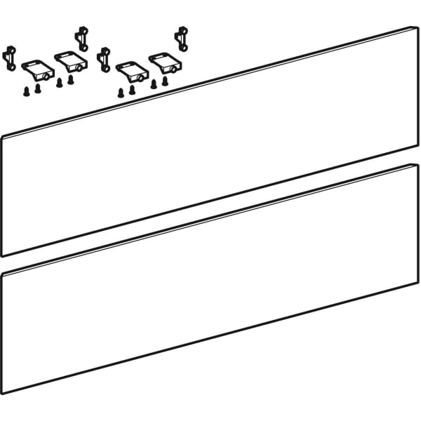 Geberit Schubladenfront für ONE WTU B:105 cm Nussbaum amerikanisch