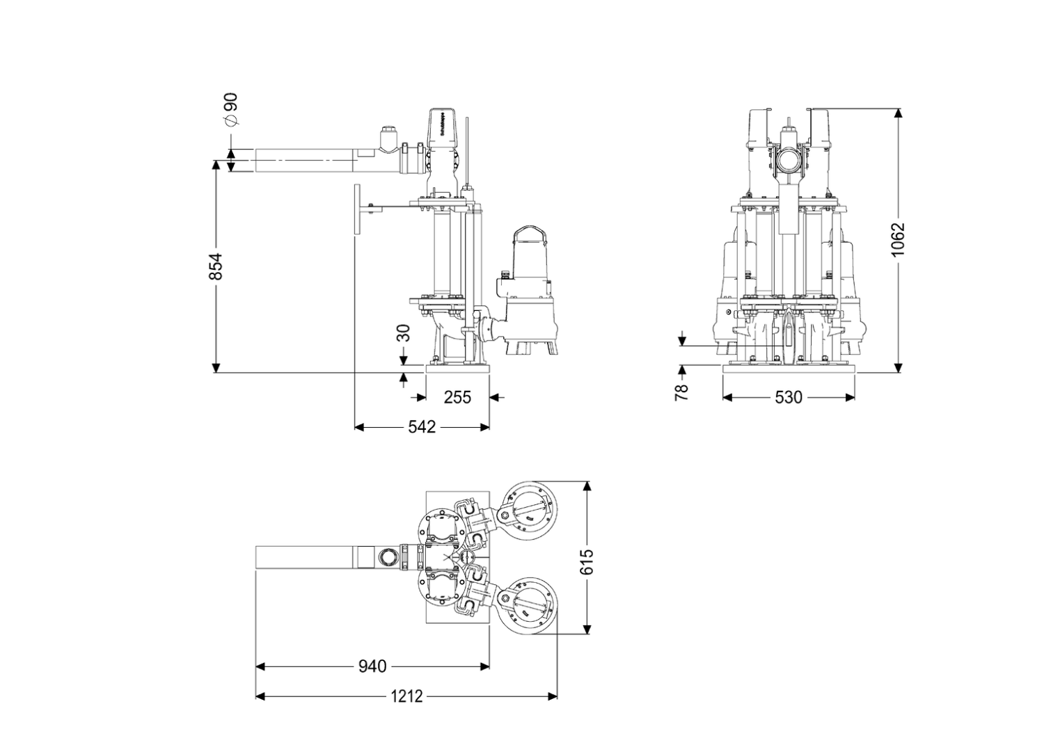 KESSEL-Pumpanlage Aquapump Retrofit Duo, GTF 2600, Pegelsonde