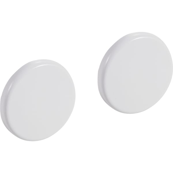 Geberit Set Deckkappen für Befestigungsset für Urinal, Kerafix, weiß