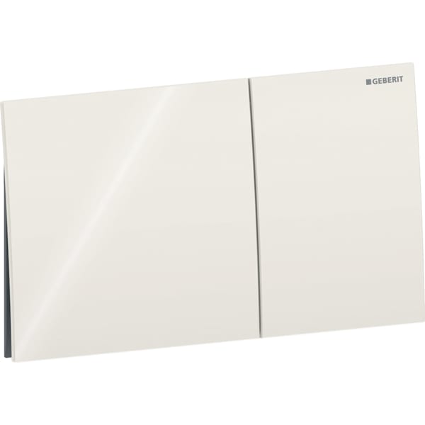 Geberit Sigma70 BetPl., eckig, f. 2-Mengen-Sp sandgrau, Glas