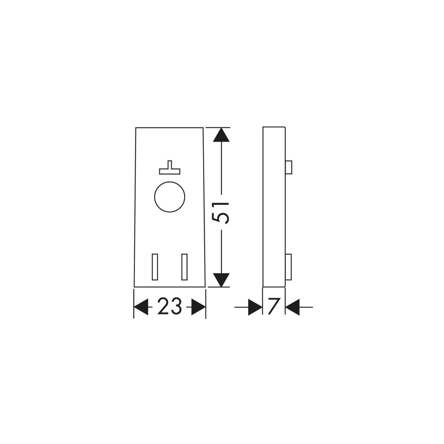 Hansgrohe Distanzscheibe Unica'S Puro chrom