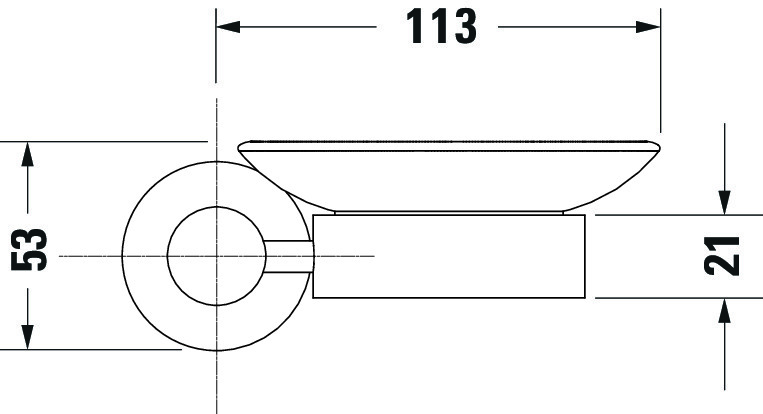 DU D-Code Seifenschale Pos Rechts Chrom