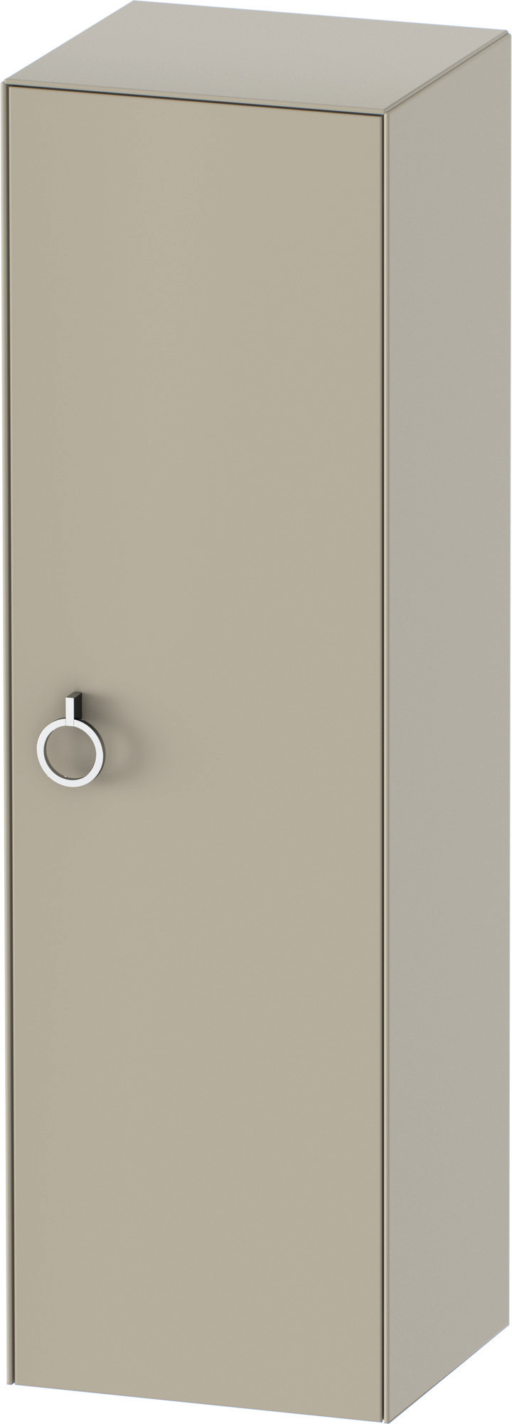 Duravit Halbhochschrank White Tulip,m.Griff TA r.,1320x400x360,Taupe Seidenmatt