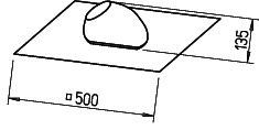 Helios UDP 100/125 R ziegelrot Dachpfanne univ. zu DH 100 R/DH 125 R