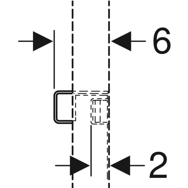 Geberit Verstärkungsblech für Geberit Duofix für Element für Waschtisch