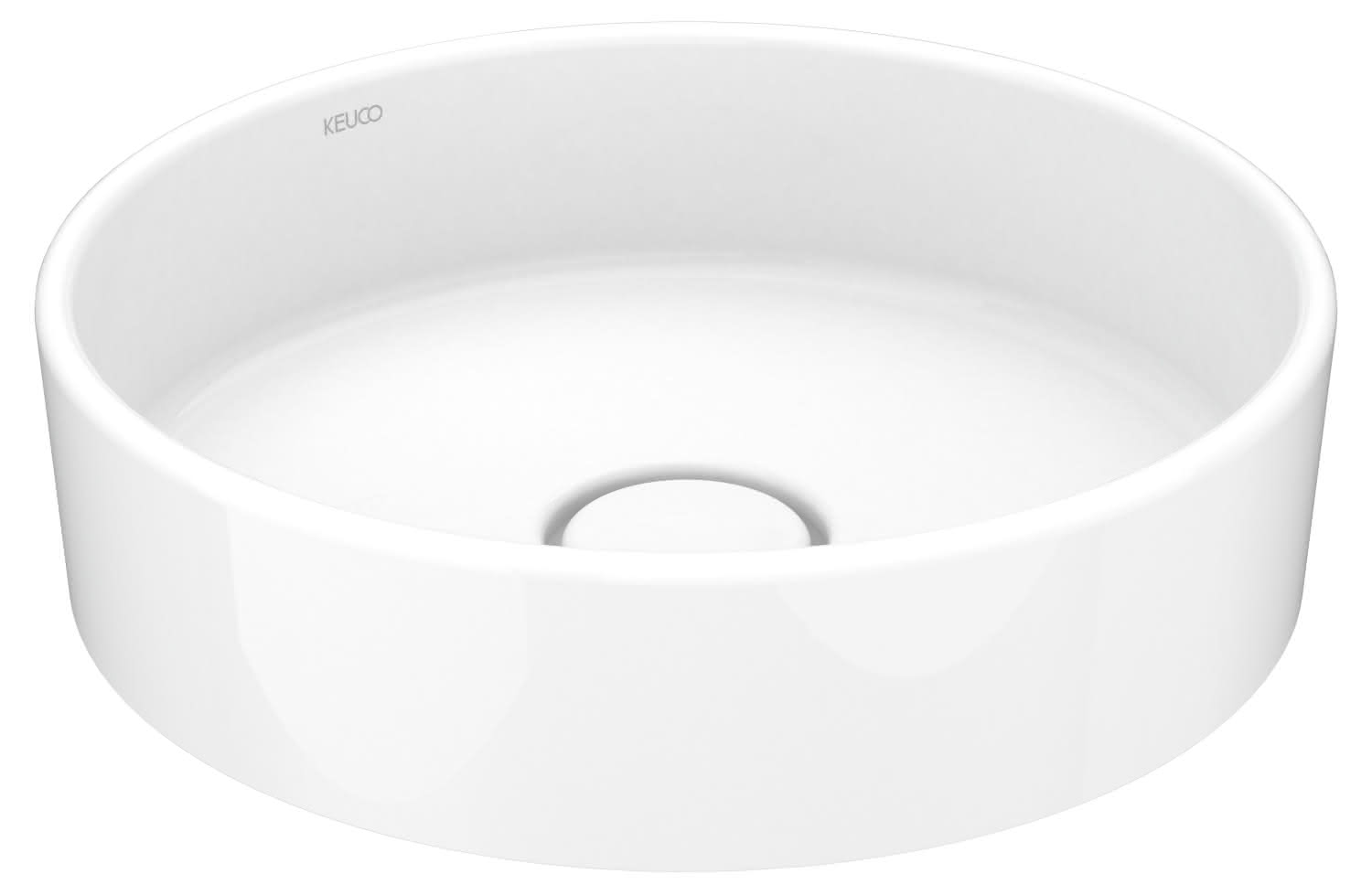 KEUCO Keramik-WT rund Stageline 32880 o.Hahnlochbohrung D: 400mm weiß