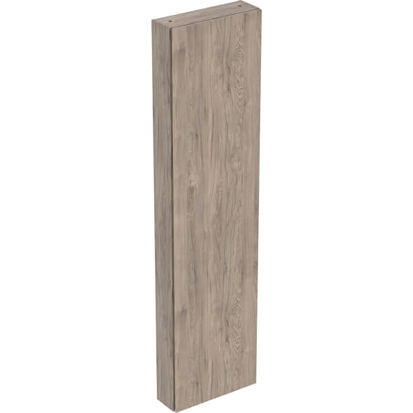 Geberit Hochschrank, 1 Tür u. i.Spiegel 45x180x15cm, Nussbaum hickory