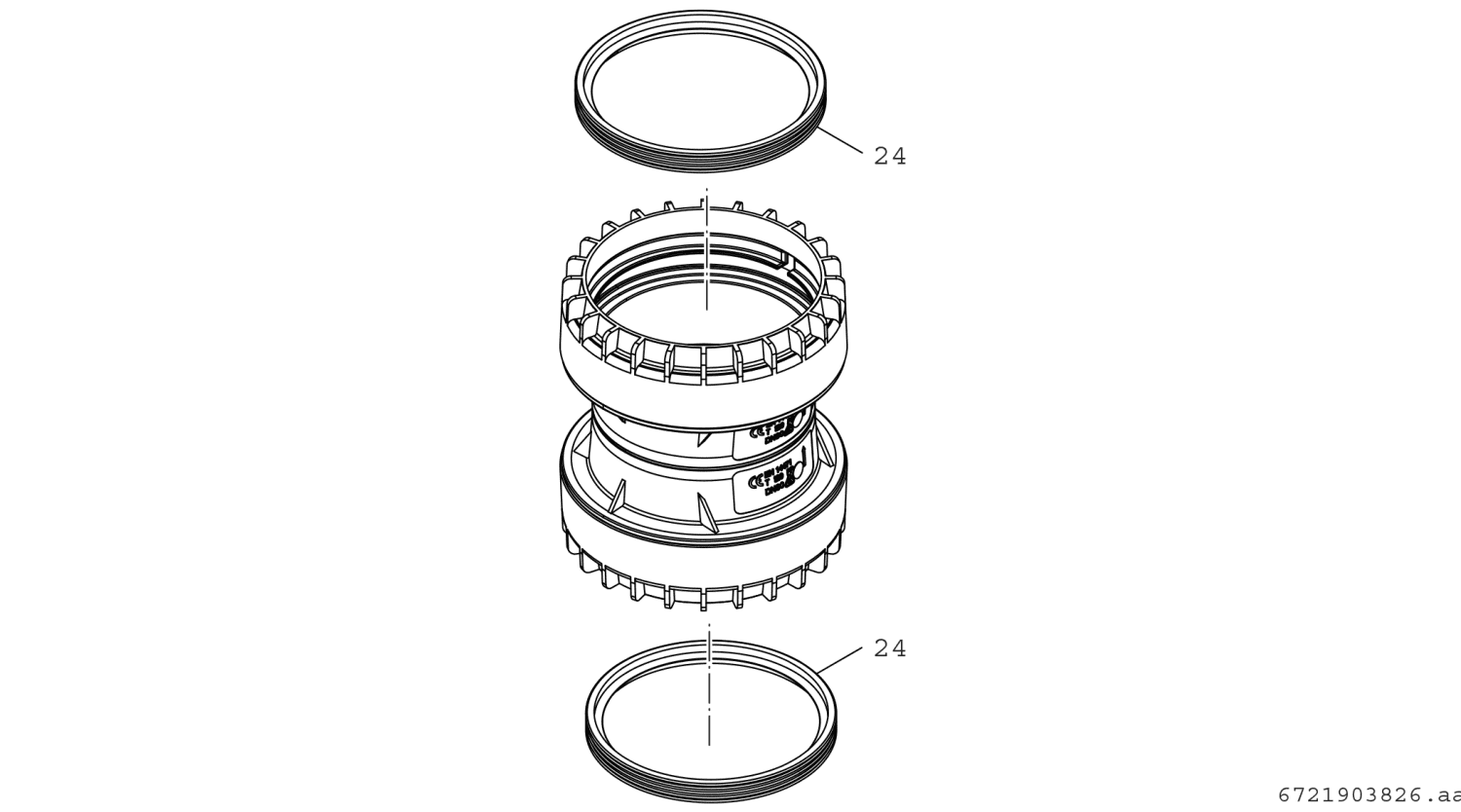 BOSCH Abgaszubehör FC-FO60 Verbindungskupplung für Flexrohr, d:60mm