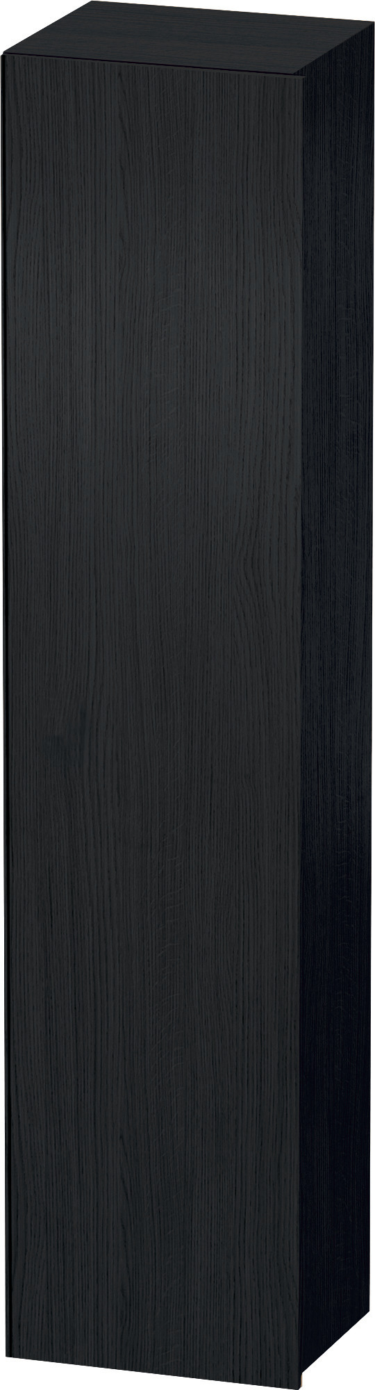 Duravit Hochschrank DuraStyle,360x400x1800mm, 1Tür,TA links, Eiche Schwarz