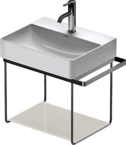 DU Glaseinleger in Metallkonsolen DuraSquare 003115+16 Weiß