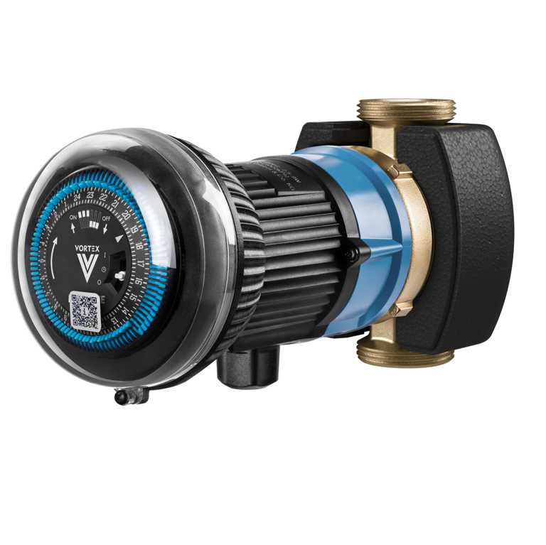 Vortex Pumpe BWO 155 V o.V. ZM mit mech. ZS-Uhr, Anschluss 1 1/4"a