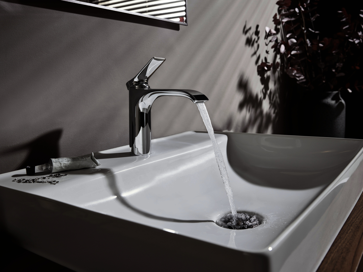 Hansgrohe Waschtischmischer 110 Vivenis mit Zugstangen-Ablaufgarnitur chrom