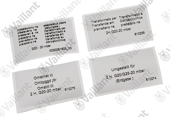 Vaillant Umstellsatz, (P -> H,L) Vaillant-Nr. 0020052091
