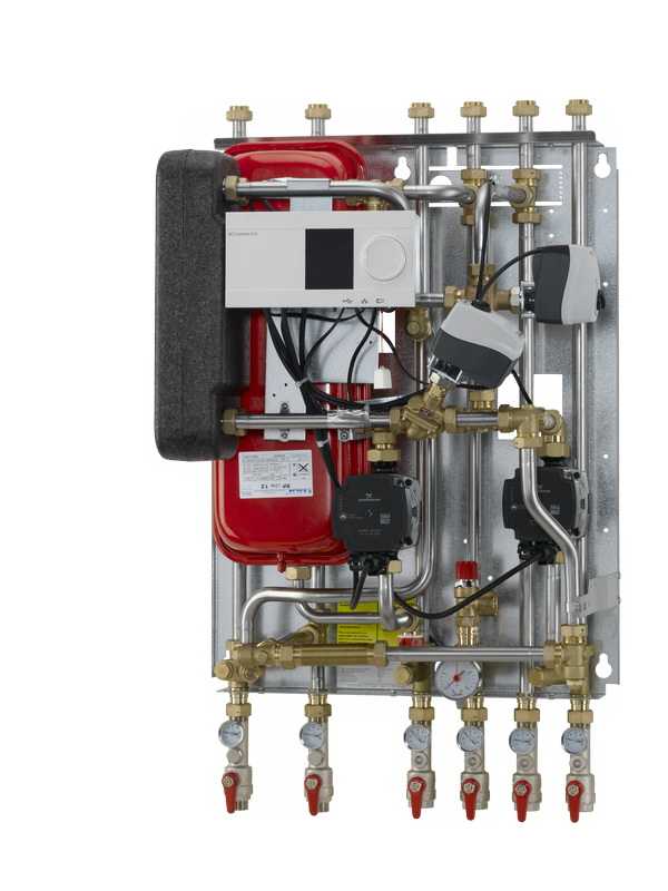 Danfoss Hausstation VX Solo II HWS, 2 HE:30kW, ECL310/A347, 2xSTW