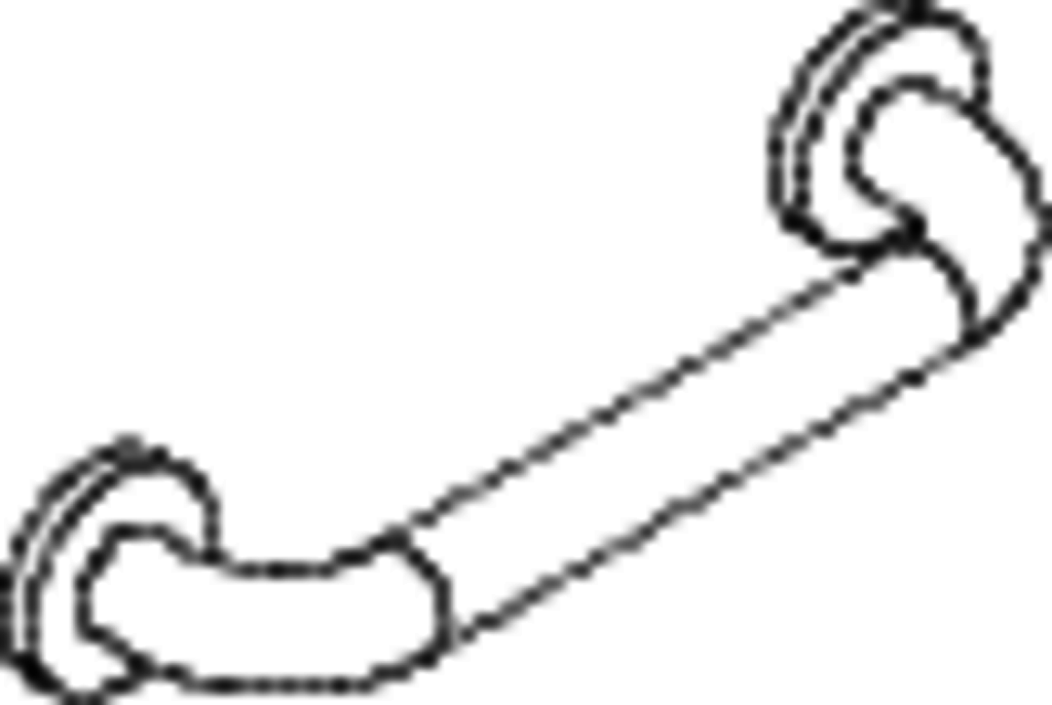 HEWI Haltegriff Ser 801 d:33, AM:300mm, BM211.2 umbra