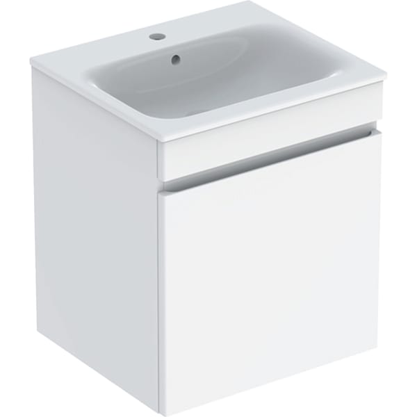 Geberit Renova Plan Set MWT m. US, 1 Schubl. 55x62,2x48cm, weiß hgl.