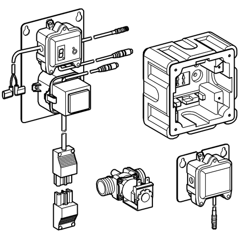 GROHE Austausch-Elektronik Radar 43863 für Urinal-Unterputz-Radar Altanlagen