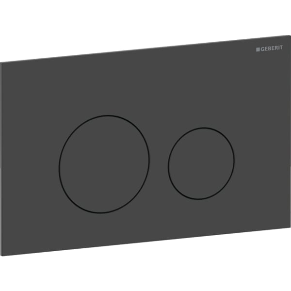Geberit Sigma40 BetPl., rund, f. 2-Mengen-Sp. schwarz matt, Etc