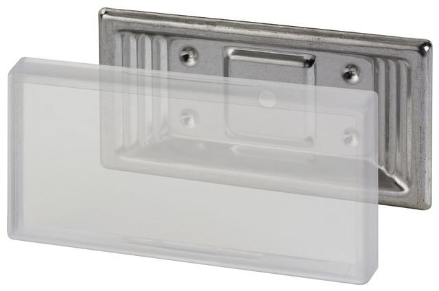 Flamco Anschraub-Schilderhalter Edst., Kunststoff f. Schilder 100 x 50mm Flamco Anschraub-Schilderhalter Edst., Kunststoff f. Schilder 100 x 50mm