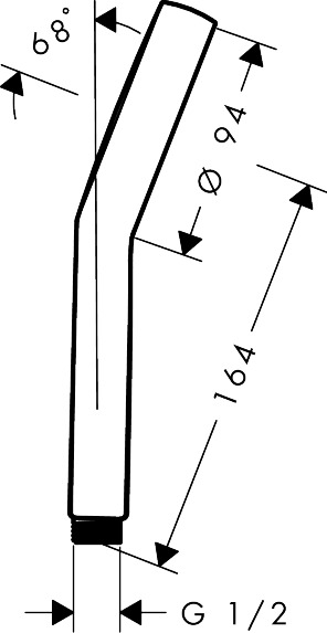 Hansgrohe Handbrause Activera S 95 1jet EcoSmart chrom Hansgrohe Handbrause Activera S 95 1jet EcoSmart chrom