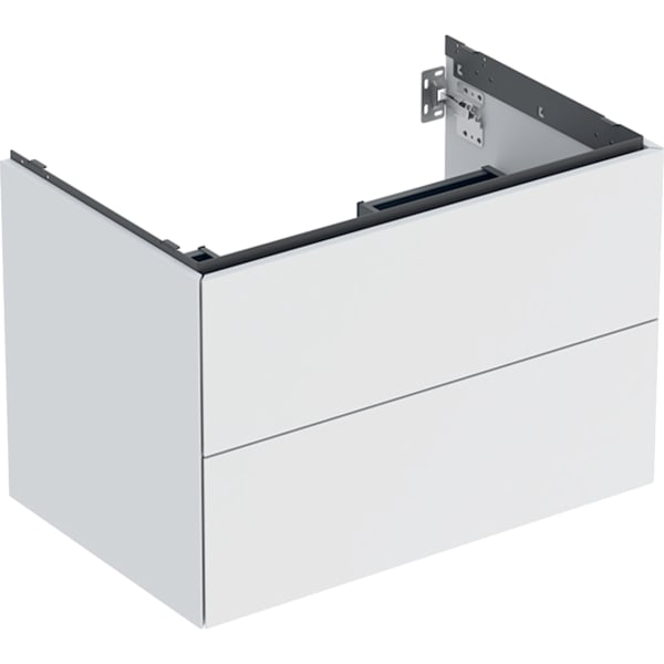 Geberit ONE Unterschrank für WT/-Platte 2 Schubl., 74x50,4x47cm, weiß matt