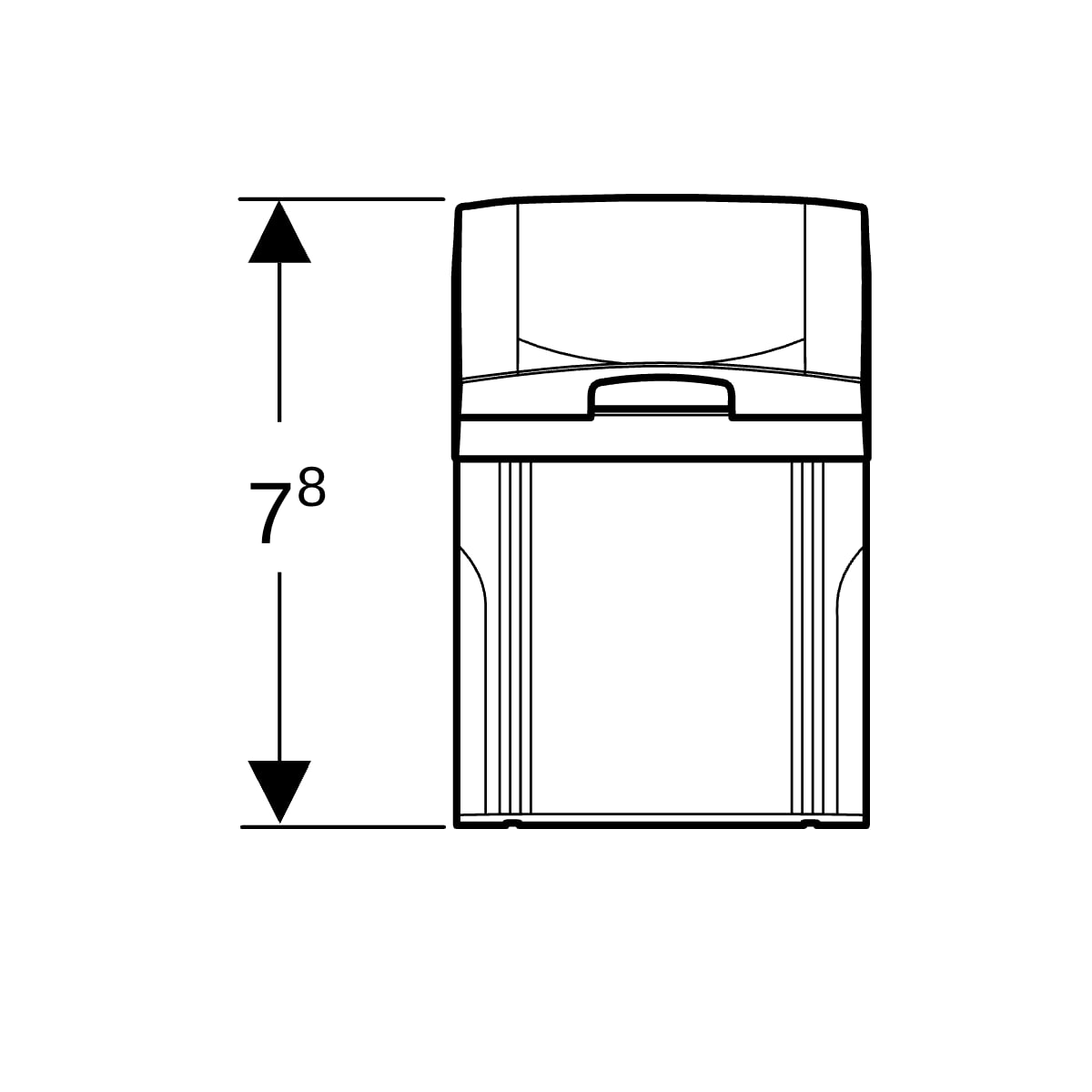 Geberit Steckdosenelement für Spiegelschrank weiß