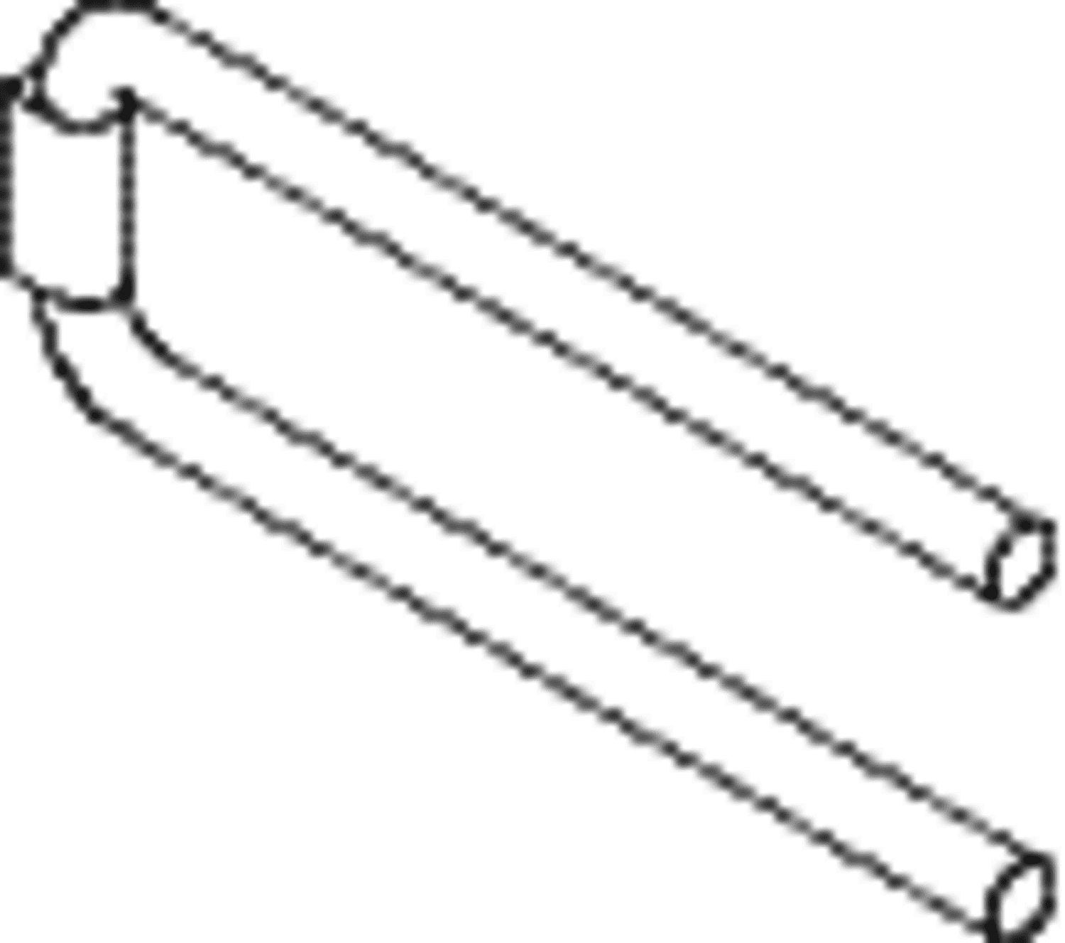 HEWI Handtuchhalter Ser 477, zweiarmig rubinrot