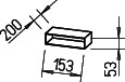 Helios FK-V 150 Flachkanal Verbinder 150x50 mm Stahlblech verzinkt