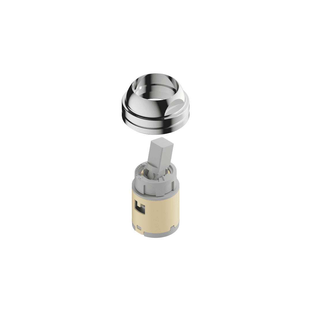 DO Kartusche mit Verschraubung ET 90150504100 D 25 x 50 mm Chrom