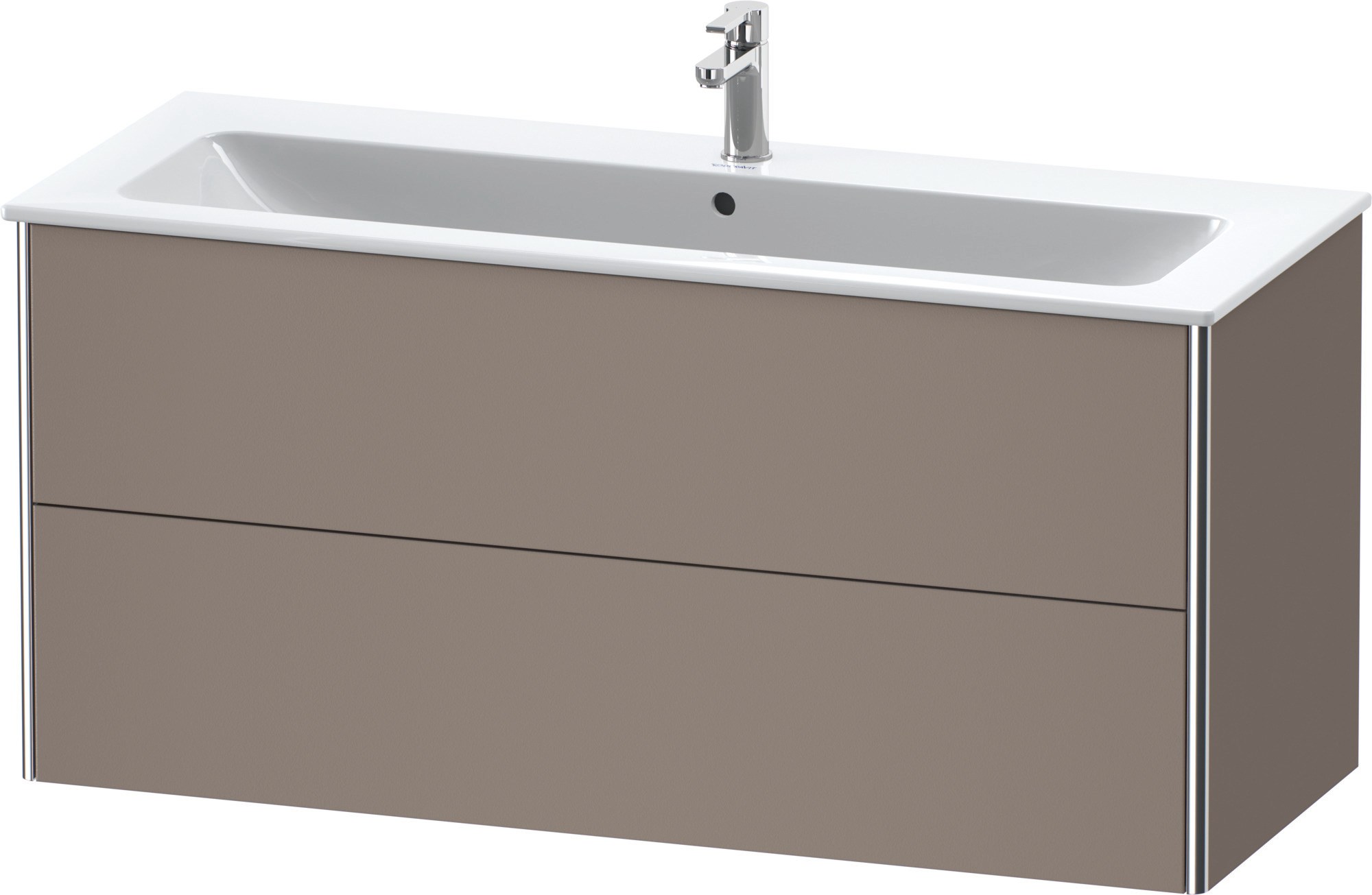 Duravit WT-Unterbau XSquare, 2 Schubkästen 560x1210x478mm, Basalt Matt