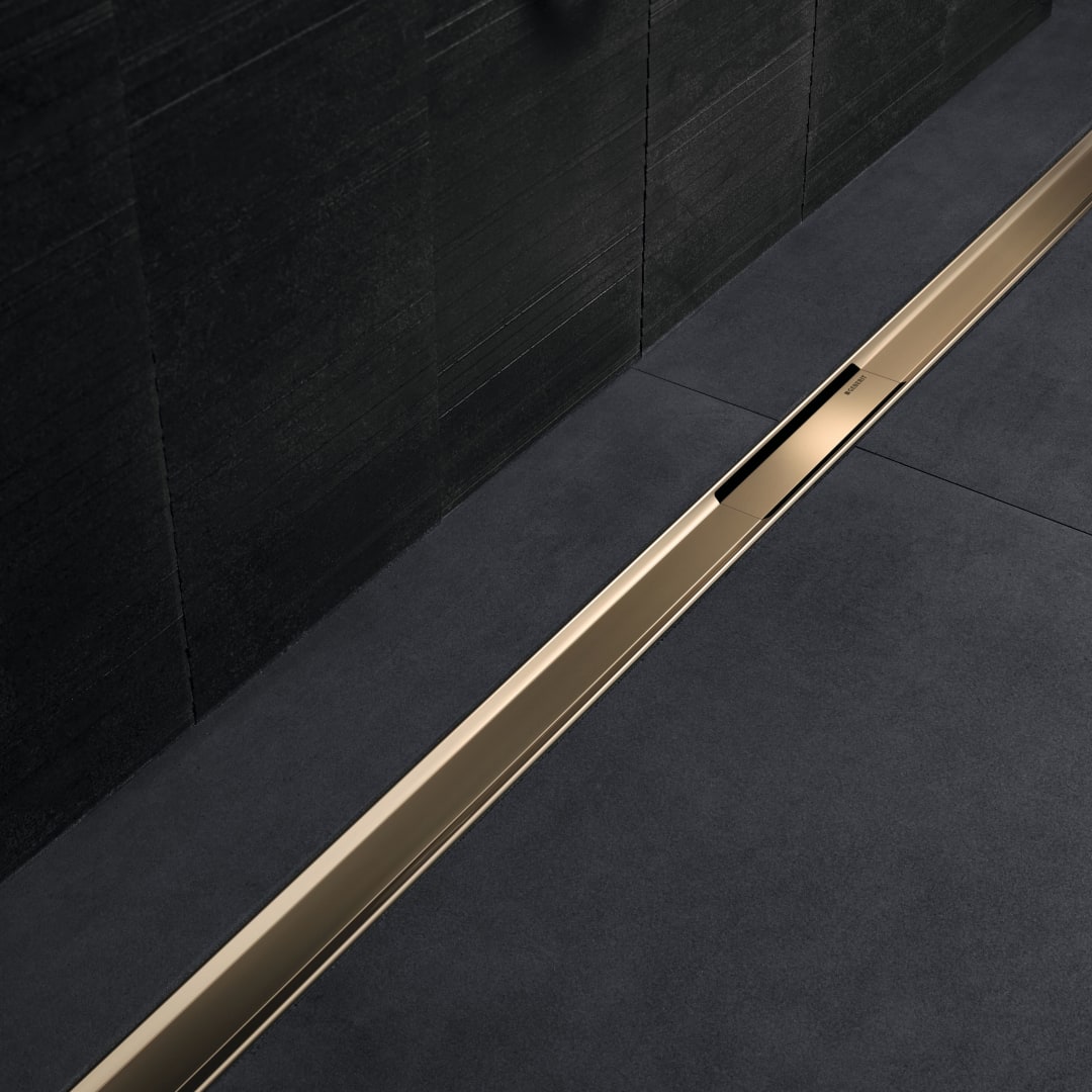 Geberit CleanLine80 Duschrinne 30-110cm champagne poliert/champagne gebürstet