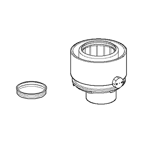 Daikin Reduzier-Prüfadapter  Doppelwandig, DN 60/100 auf DN 80/125