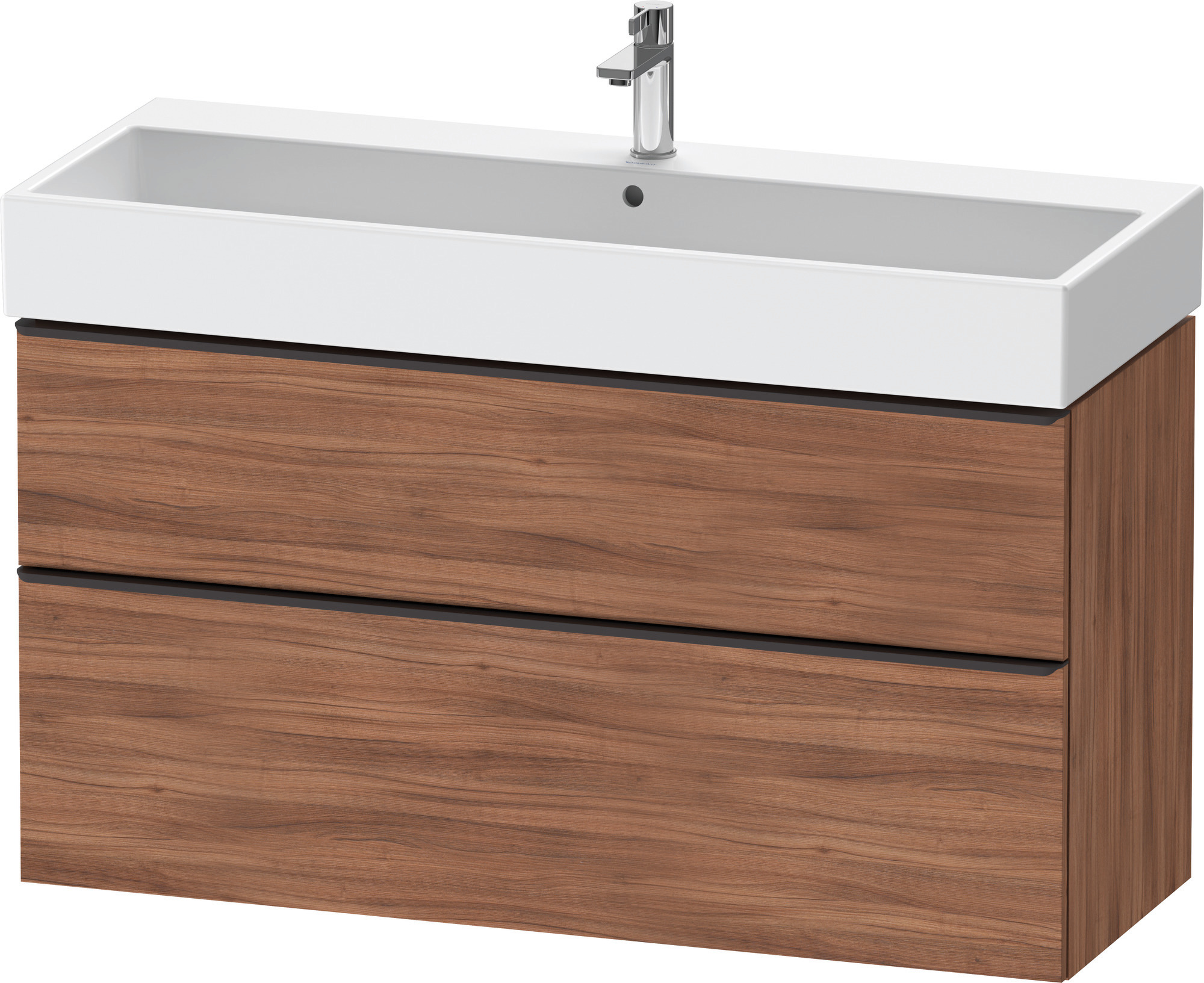 Duravit D-Neo WTU,Ausz:1,Schubk:1,GR:Dia.Schw 1184x442x625mm,Wandh,Nussbaum Matt,Dekor