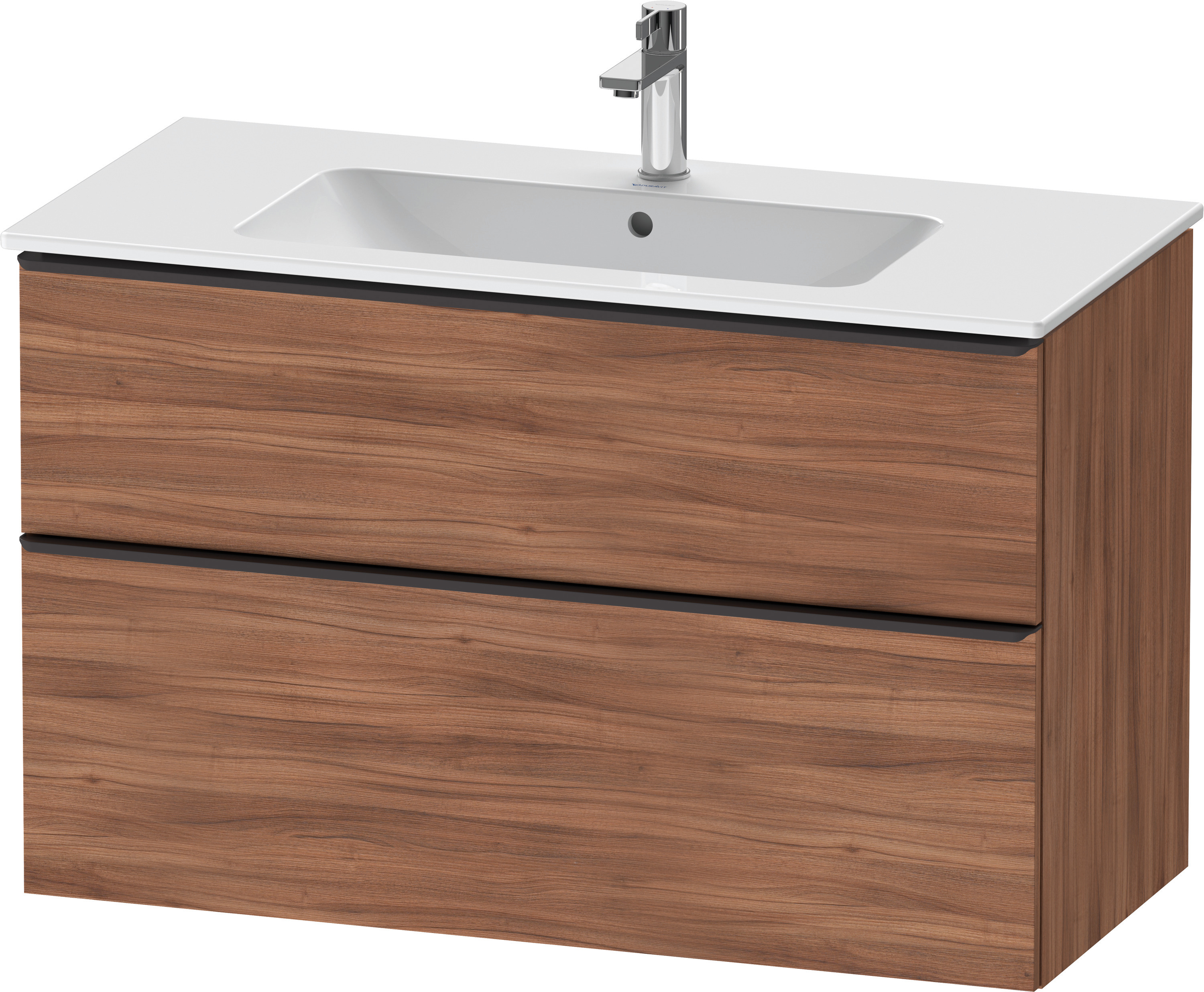 Duravit D-Neo WTU,Ausz:1,Schubk:1,GR:Dia.Schw 1010x462x625mm,Wandh,Nussbaum Matt,Dekor