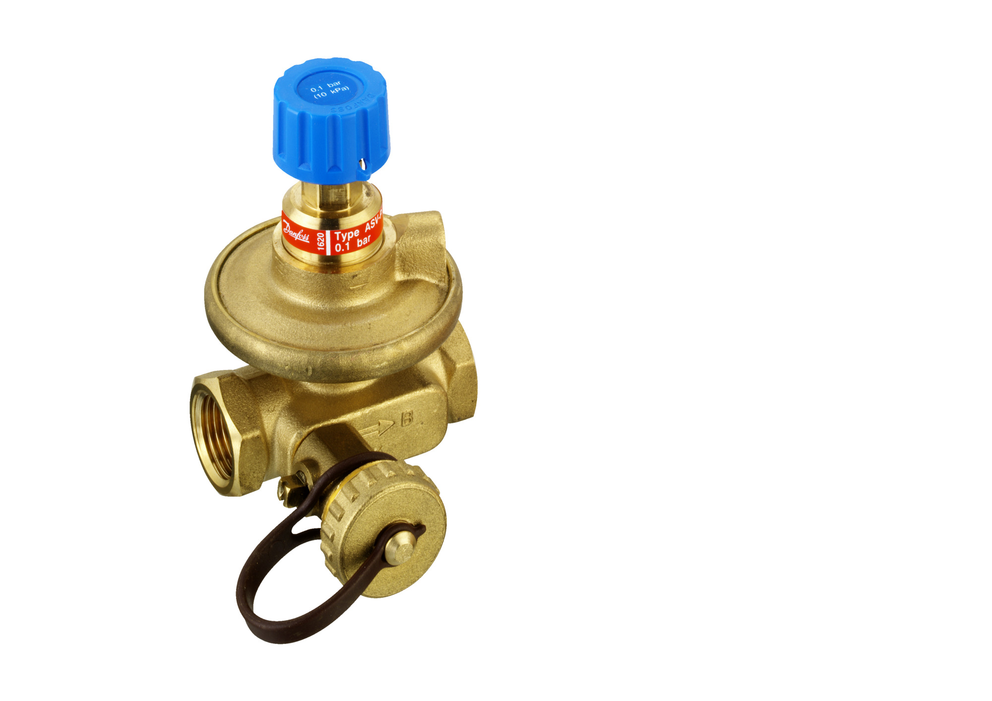 Danfoss Strangdifferenzdruckregler ASV-P ASV-P 15, Rp 1/2, Sollwert 0,1 bar
