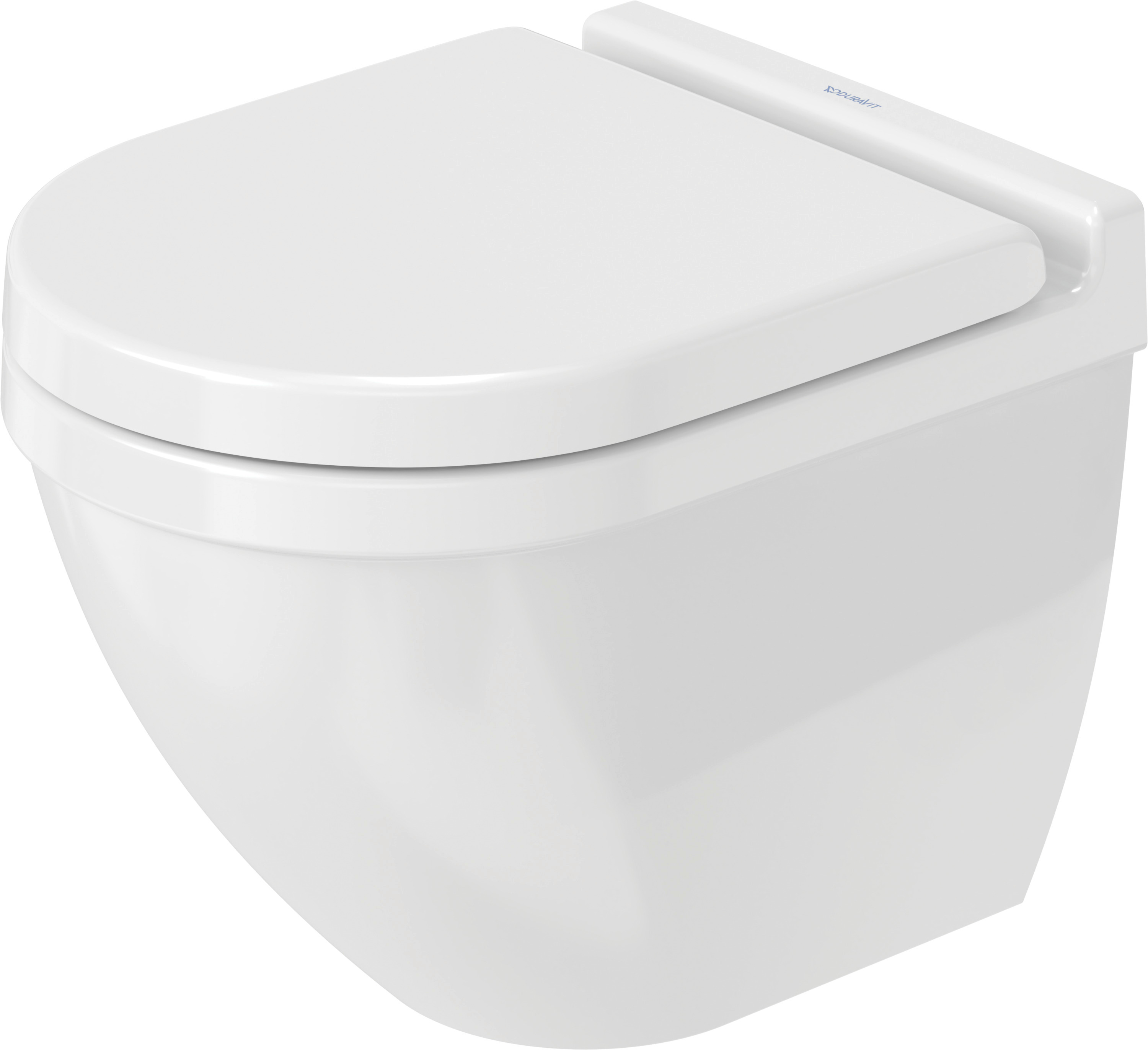 DU Wand-WC Starck 3 Compact 485 mm Tiefspüler, Durafix, weiß