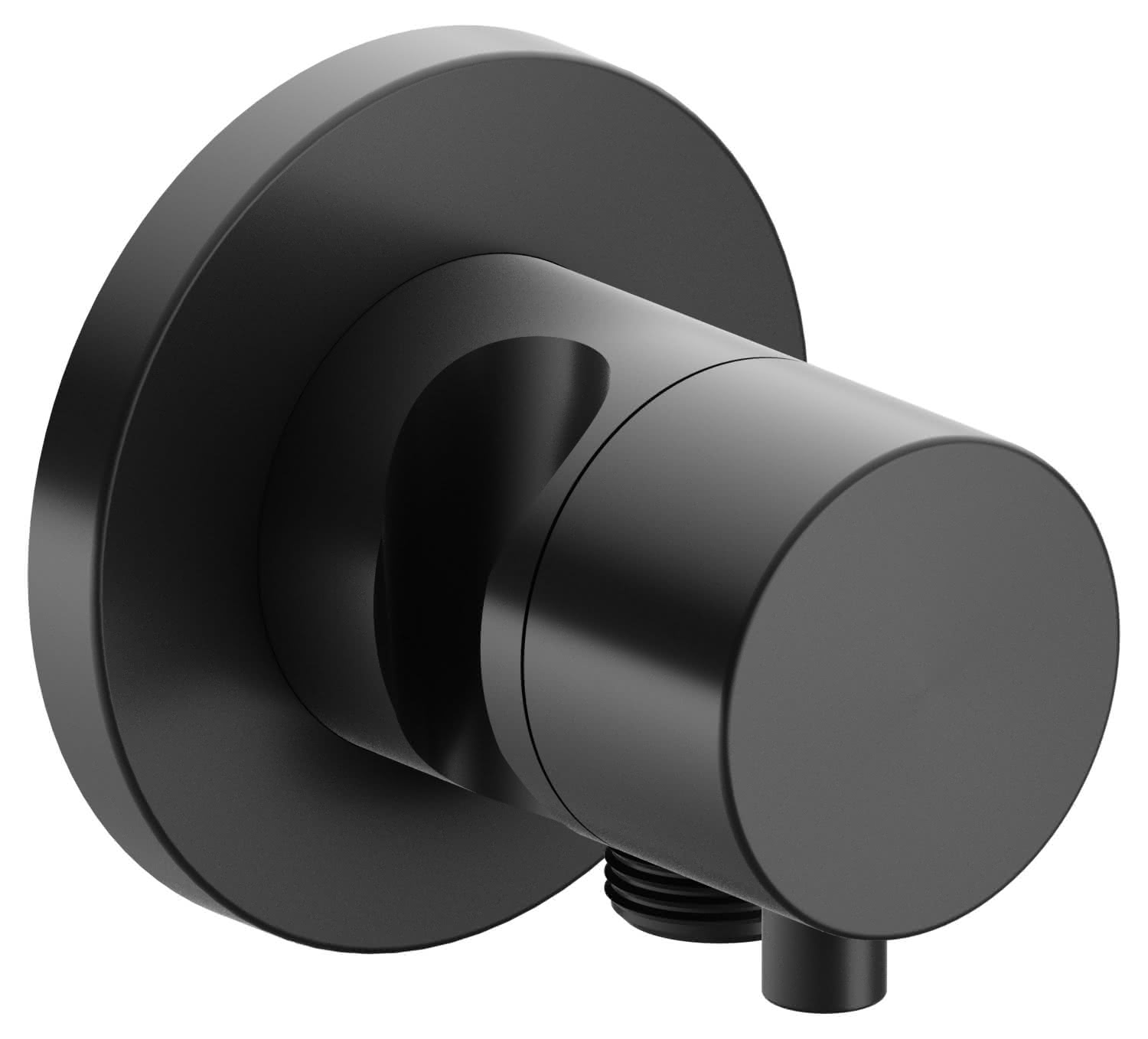 KEUCO 2-Wege Ab-u.Umstellv.IXMO Comf.59557, Schlauchan./Brauseh.rund,Schwarzchr.geb.
