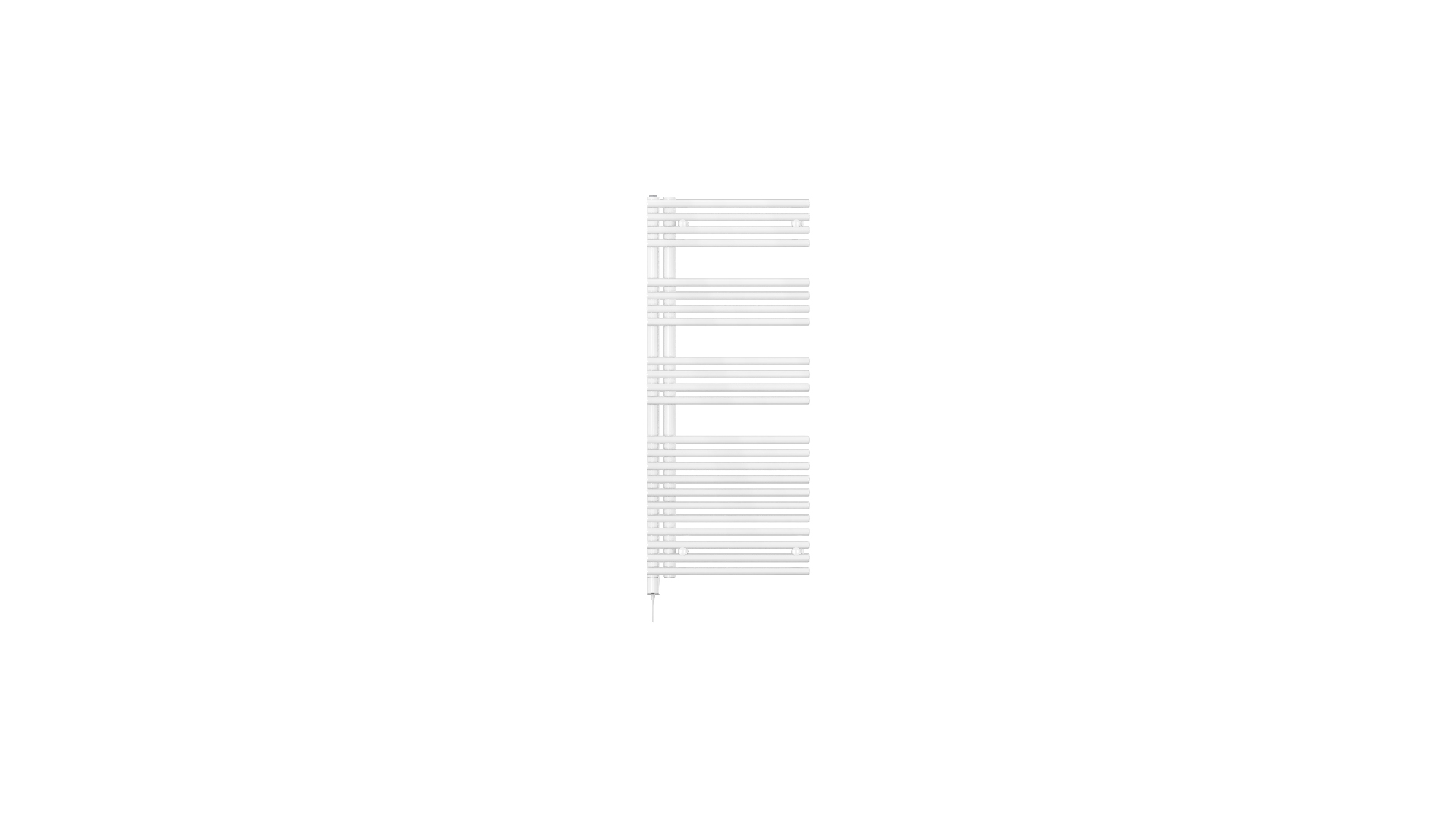 Zehnder HTW Forma Asym, links, elektr. IHD LFASL120060EDAD 1289x91x596 Beige Grey