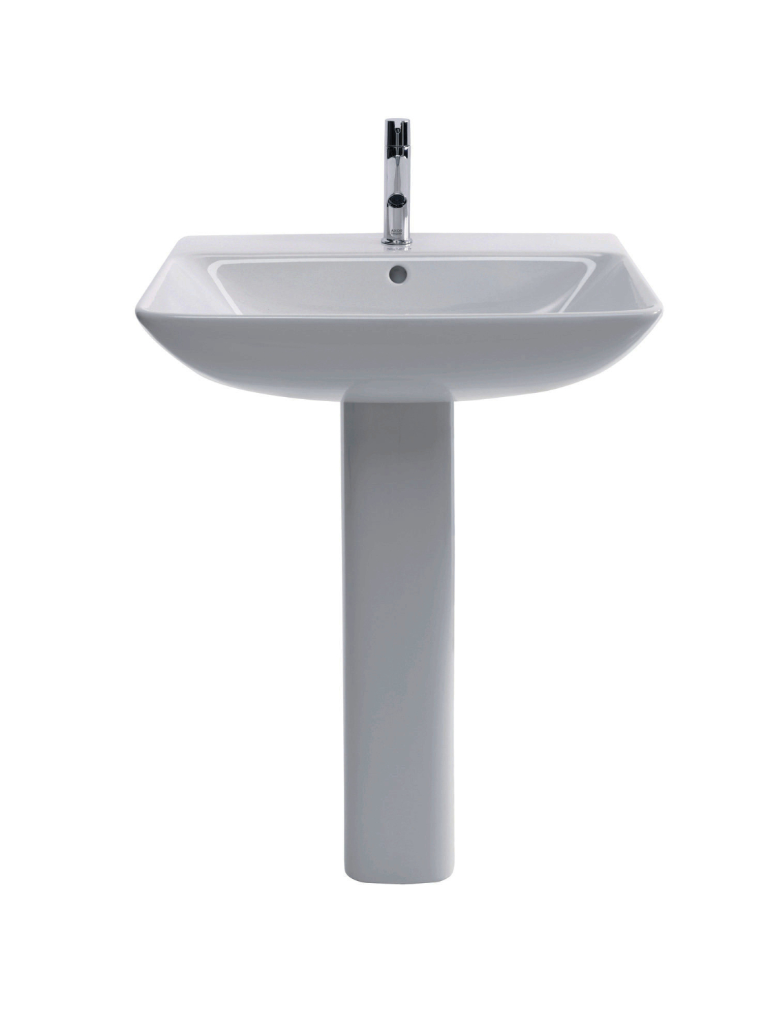 DU Waschtisch ME by Starck 650 mm mit ÜL, mit HLB, 1 HL, weiß WonderGliss