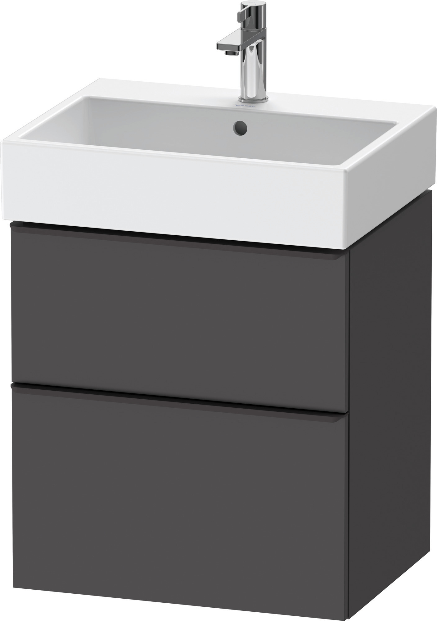Duravit D-Neo WTU,Ausz:1,Schubk:1,GR:Dia.Schw 584x442x625mm,Wandh,Graphit Matt,Dekor